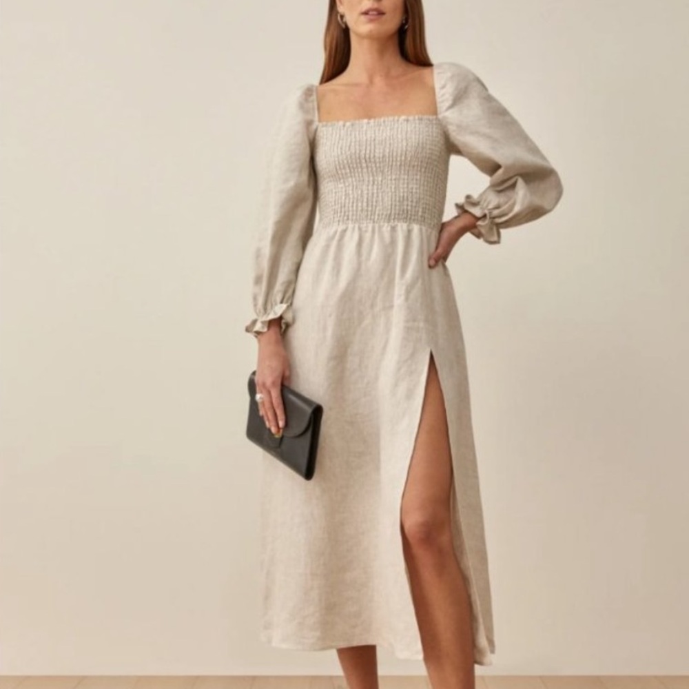 Reformation Gitane Linen Dress